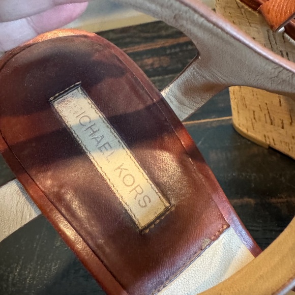 Michael Kors  wedge leather sandals - Picture 6 of 6